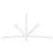 Ekena Millwork Alberta Architectural Grade PVC Gable Bracket, 108"W x 54"H x 2"D x 4"F, 12/12 Pitch GBP108X54X0204ALB00 - alternate 3